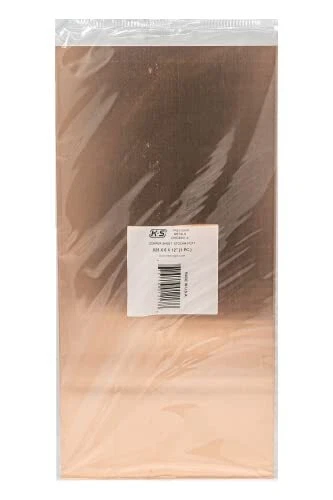 K&S Precision Metals 01217 Copper Sheet Metal Rack, 0.025" Thickness x 6"