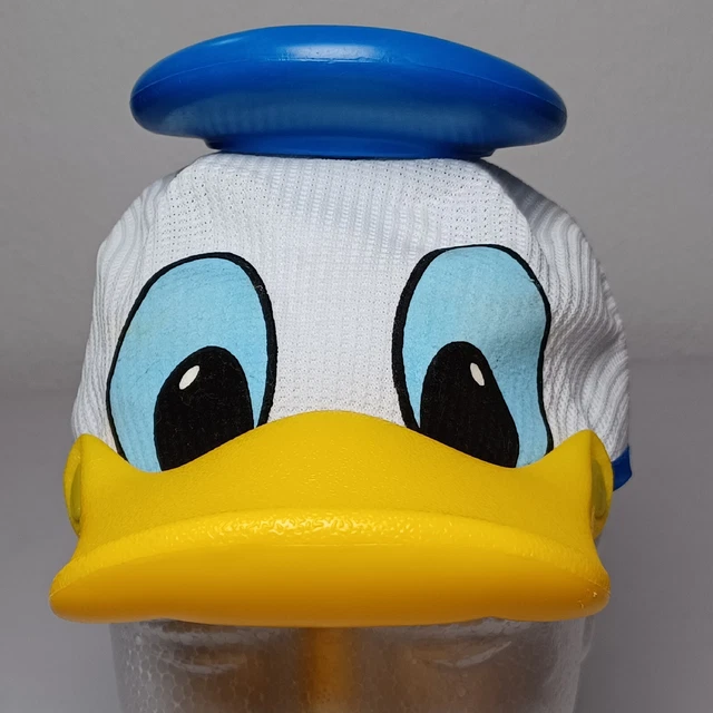 Vintage Disney Donald Duck Bill Hat Plastic Hat Mesh Youth/Small Adult One Size