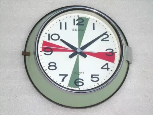 Groß Seiko Japan QA524M Schiff Marine Radio Zimmer Quarz Uhr Seikosha Uhrwerk