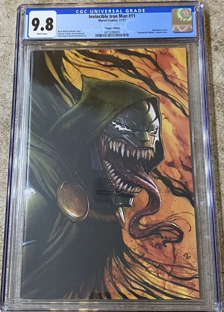 Invincible Iron Man #11 CGC 9.8 Virgin Edition Variant Venomized Dr. Doom