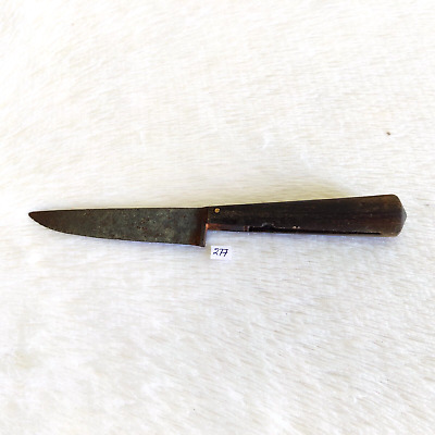 19c Vintage Primitive Handmade Steel Dagger Wooden Handle Collectible Old 277