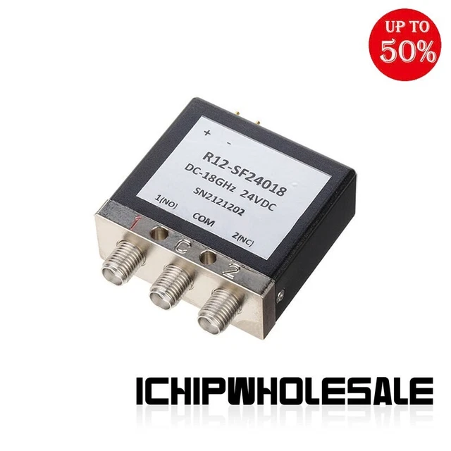 Microwave 24V/12V RF Coaxial Relay Mechanical SPDT RF Coaxial Switch SMA-18G+SMA