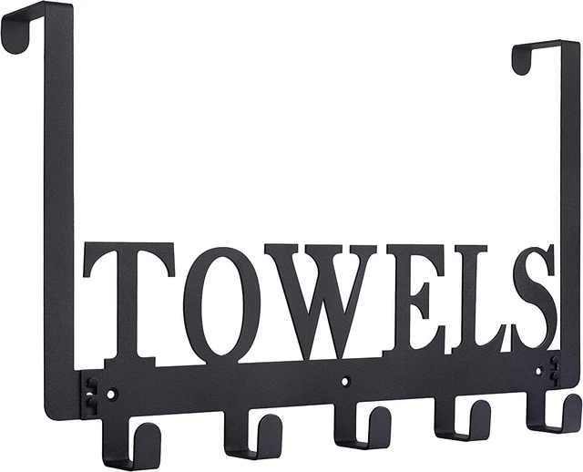 Door Mount Towel Rack Towel Hooks for Bedroom Kitchen Pool Beach Towels Bathrobe