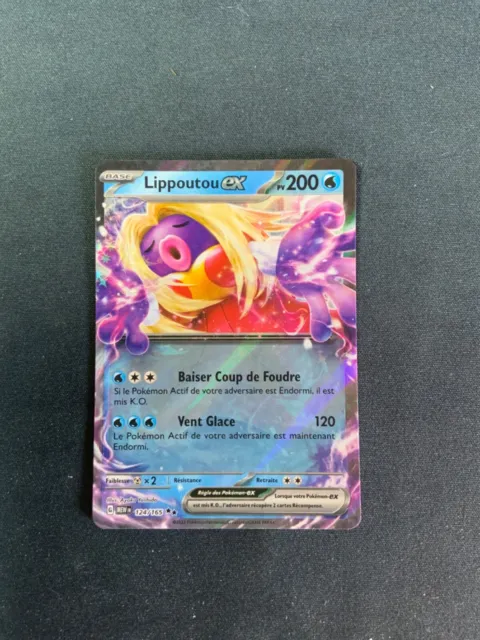 Carte Pokemon Lippoutou Ex 124/165 EV3.5 151 Mint 💧💧