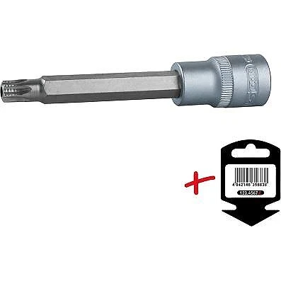 Torx bit KS TOOLS 1/2" con foro frontale, lungo, TB15