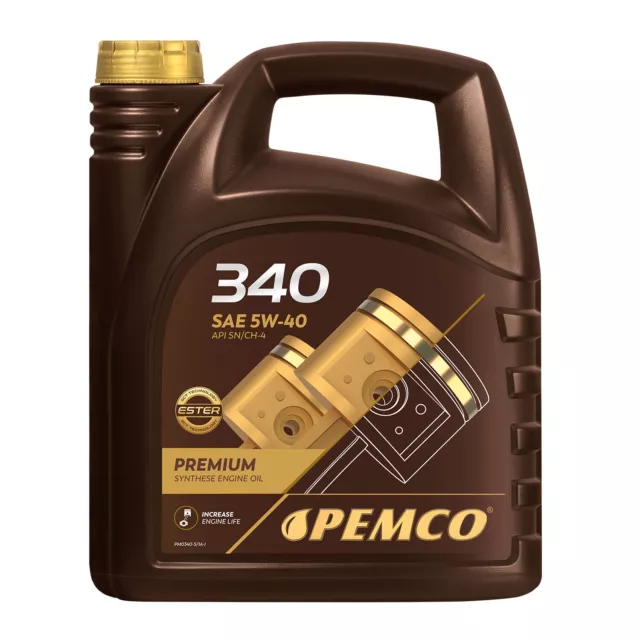 60 (12x5) Liter PEMCO SAE 5W-40 iDrive 340 L'huile de moteur Extreme 2