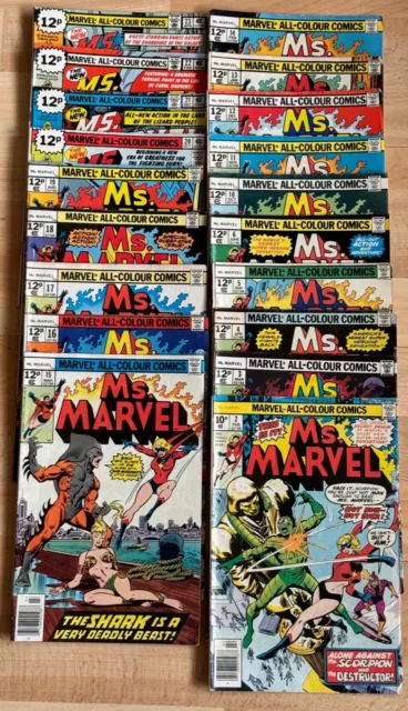 Marvel Ms. Marvel 1970s Ungraded Bundle