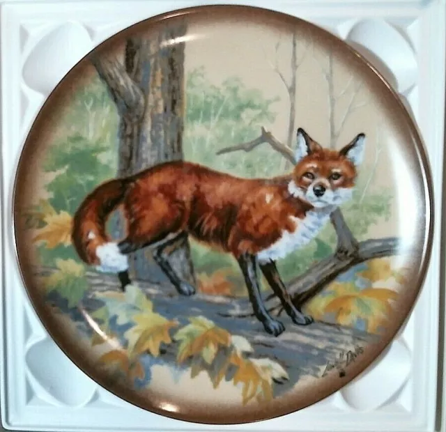 Kaiser Porcelain Collector Plate, Little Critters, Red Fox, Lowell Davis, 1972