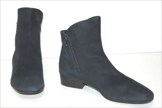 MINELLI  Bottines Boots Daim Bleu Nuit Doublées Cuir T 41 TTBE