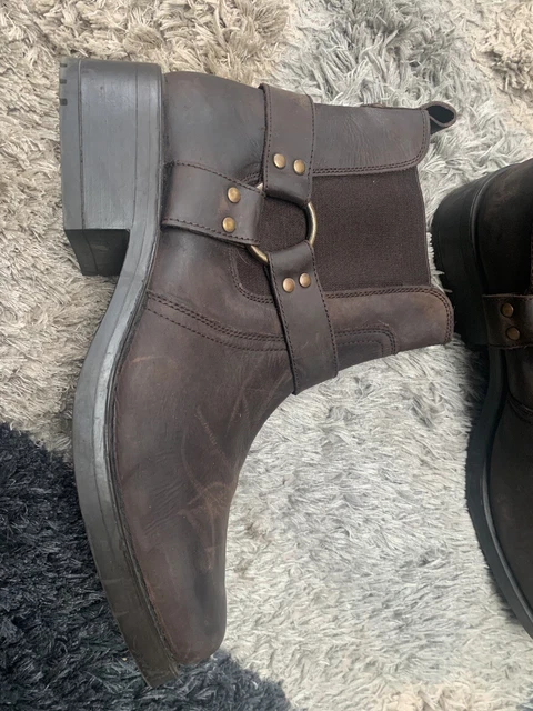Woodlands Harley Harness Leder Stiefeletten DF659 Ab 84,99