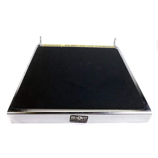 BioFit Engineered Products FS-2-C Ergonomic Chrome 12" x 12" Footrest w/o Stand