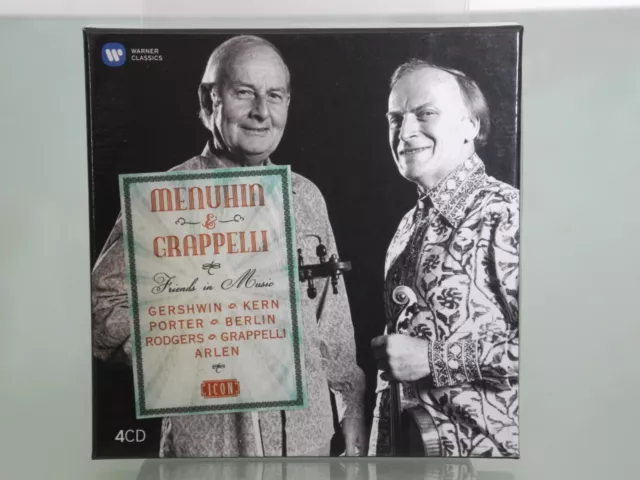 Con:menuhin & Grappelli 4 Cd Klassik Jazz Crossover Neu Gershwin/Kern/+