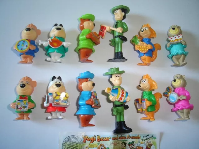 Yogi Bear 1996 Kinder Surprise Figures Set Hanna Barbera Figurines Collectibles