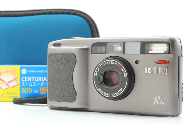 LCD Works! [Near MINT] Ricoh R1s Gray Point & Shoot 35mm Film Camera From JAPAN