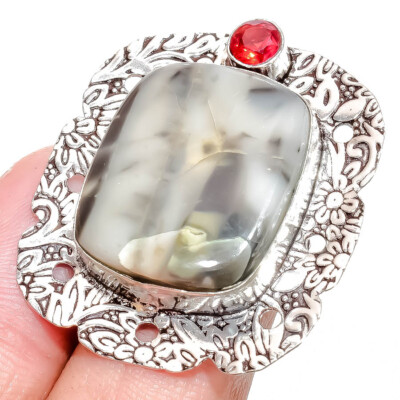 K2 10.70Cts Naturel K2 Jasper Ovale Cabochon Desseré Pierre Précieuse 