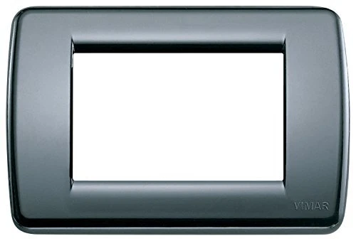 VIMAR Plaque rondò 3 modules Gris Graphite