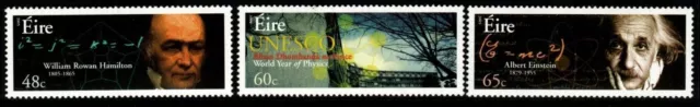 Ireland Sg1727/9 2005 Unesco World Year Of Physics Mnh