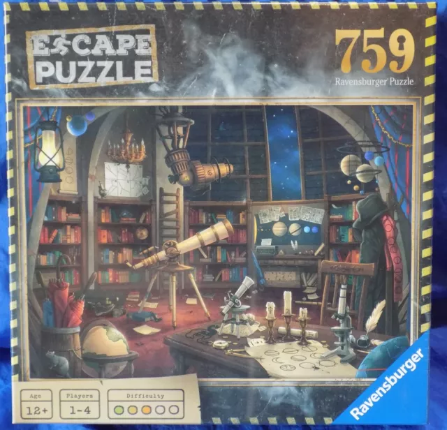 Ravensburger ESCAPE PUZZLE Space Observatory 759pc Ages 12+ 1-4 Players 2019