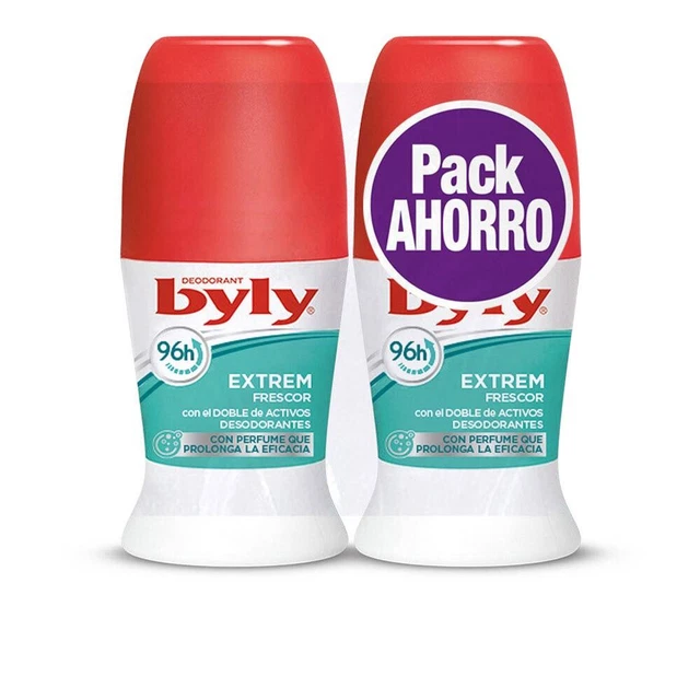 Hygiène Byly unisex EXTREM FRESCOR 96H DEO ROLL-ON coffret 2 x 50 ml