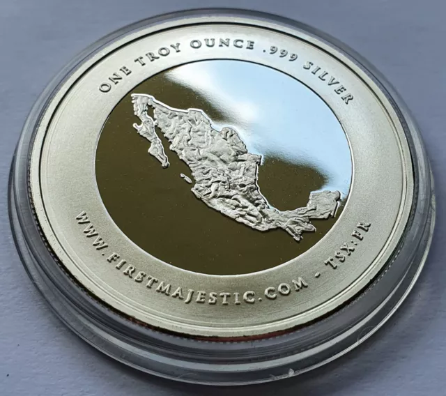 1 Unze 999 Silber - Mexiko / Land  / Karte - Medaille - Silberbarren
