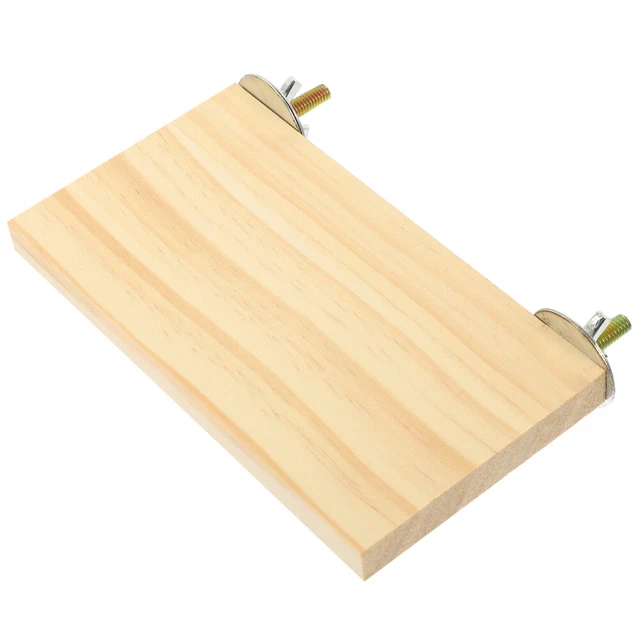 Posatoio Per Gabbie Uccelli In Legno Naturale - Per Pappagalli, Parrocchetti E Cocorite, Con Dadi E Bulloni