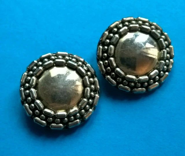 Boucles D'oreilles Clip VINTAGE Gil D'Agena - Dorées - Occasion En Bon état