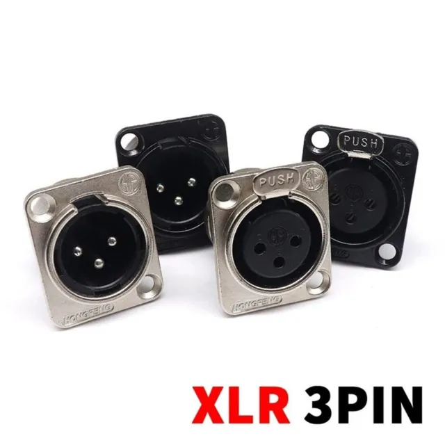 Amplifiers 3Pin XLR Socket XLR Metal Socket Microphone Connector XLR Connector