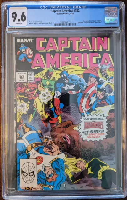 Captain America #352 (1989) 1st App Supreme Soviets CGC 9.6 2nd Highesest Graded