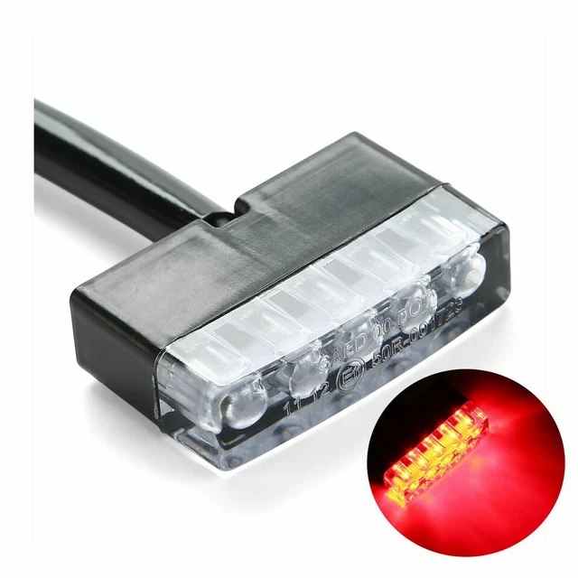 Luce Freno Universale 12V per Quad Scooter LED Mini Incasso Moto