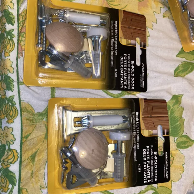Bifold Closet Door Hardware Repair Kit Replacement N-7283 Wood Knob Lot Of 2 Set