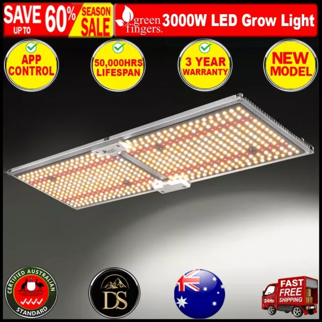 Greenfingers 3000W LED Grow Light Full Spectrum Indoor Veg Flower All Stage