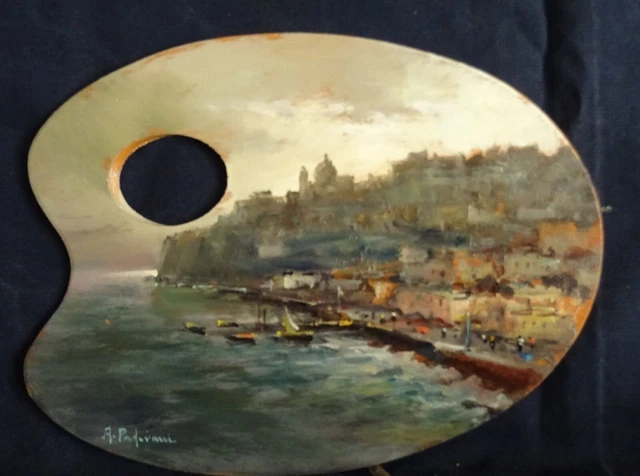 Quadro Dipinto Ad Olio Su Tavolozza Firmato