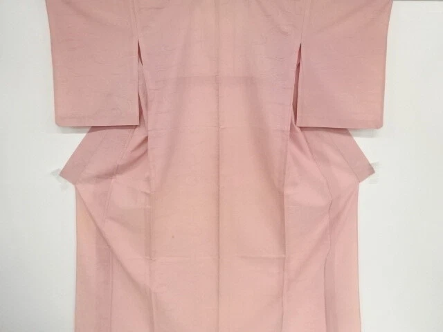 37417# Japanese Kimono / Antique Kimono / For Summer / Woven Stream