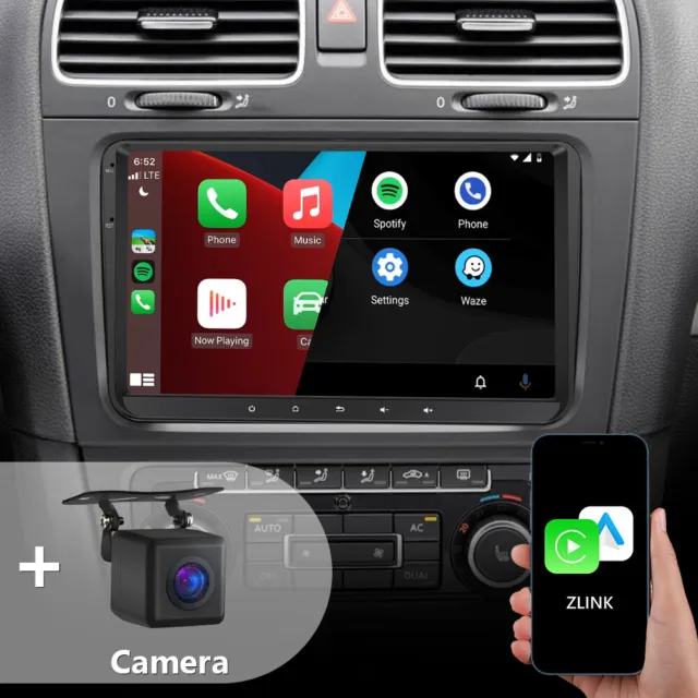 Autoradio Android Auto Apple Carplay Touchscreen für VW RCD360 Pro 2 RCD330 187B