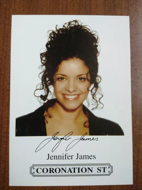 JENNIFER JAMES *Geena Gregory* CORONATION STREET PRE-SIGNED AUTOGRAPH CAST CARD