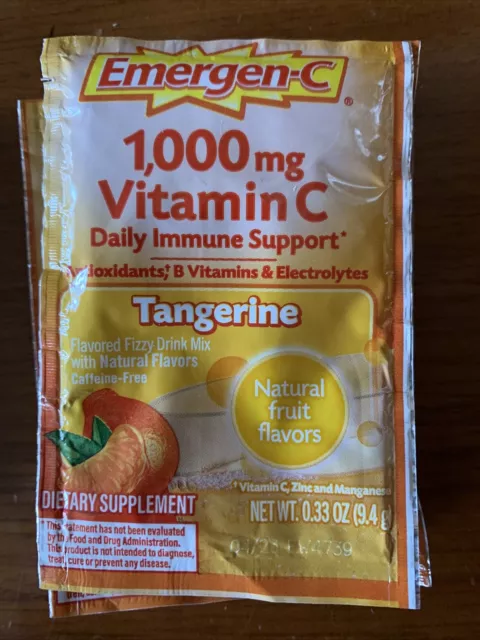 Emergen-C Vitamin C Tangerine  40 Packets BBE April 2023 OUT OF DATE -  BARGAIN!