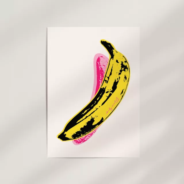 Banana by Andy Warhol (1967) Premium Wall Art Poster Print - Retro Pop Art