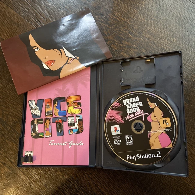 GRAND THEFT AUTO Vice City Complete With Math And Manual Sony grand-theft-auto-vice-city-complete-with-math-and-manual-sony