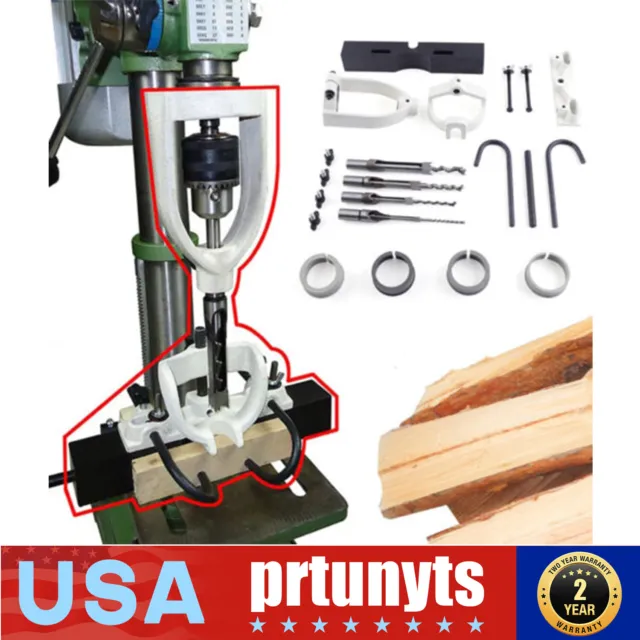 Drill Bench Woodworking Mortise Tenon Mortising Drill Machine Square Hole Chisel