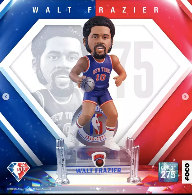Walt Frazier New York Knicks 75th Anniversary Bobblehead FOCO
