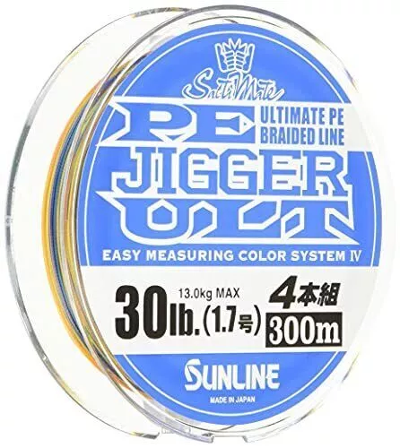 Sunline PE Line Saltimate Jigger ULT 4-Piece Set No 1.7 30lb 200m