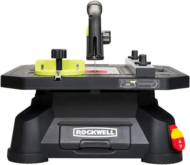 Rockwell RK7323 Portable Tabletop Saw Steel Rip Fence Miter Gauge 7 Accessories