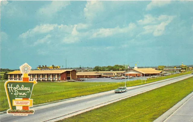 Perrysburg Ohio 1960s Postcard Toledo-Lemoyne Holiday Inn Motel