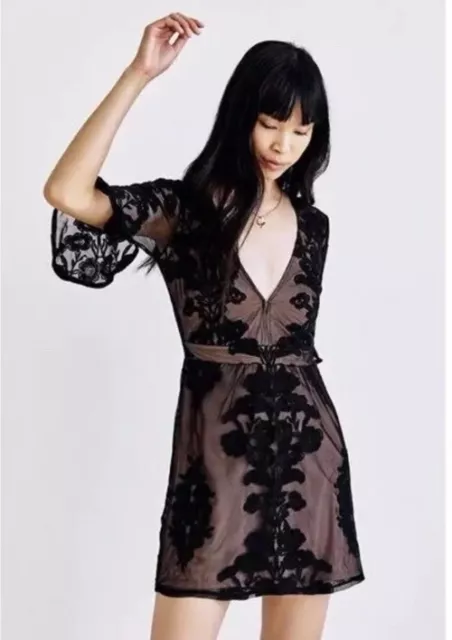 Free People For Love & Lemons Temecula Mini Dress Size S