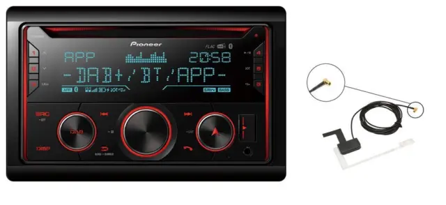 PIONEER FH-S820DAB + DAB Ant Bluetooth Spotify CD USB Stereo for iPhone  Android £184.99 - PicClick UK