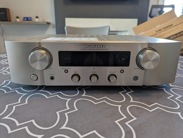 MARANTZ PM7000N (SILVER/GOLD) Network Stereo Amplifier - immaculate £ ...
