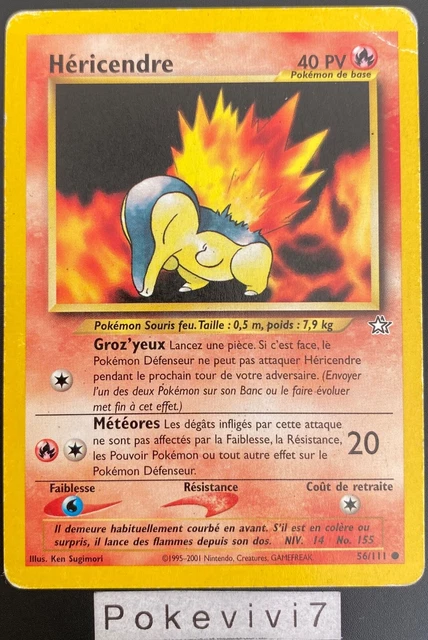 Pokemon Card HERICENDRE 56/111 Common NEO GENESIS Wizards FR USED