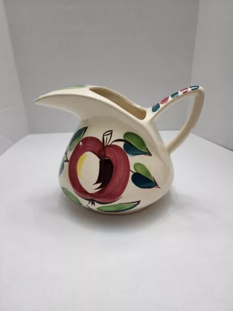 Apple Puritan Pottery Pitcher, 1940's Retro Apple Pottery, Kitchen Apple Pitcher