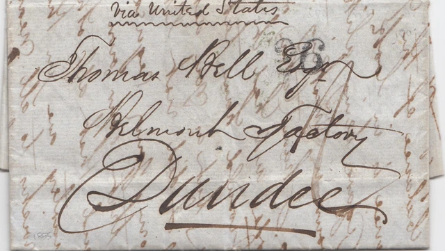 Havana July 1855, Letter To Dundee Via USA