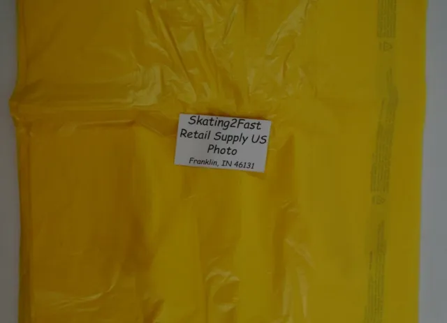 1000 Qty. Yellow Grocery Plastic T-Shirt Bags w/ Handles Supermarket Retail 3
